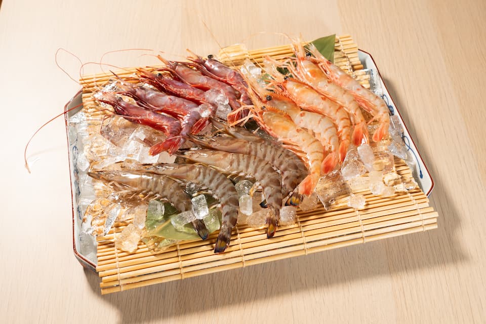 高級海老海老食べ比べセット(ブドウ海老・ボタン海老・車海老) 生食用