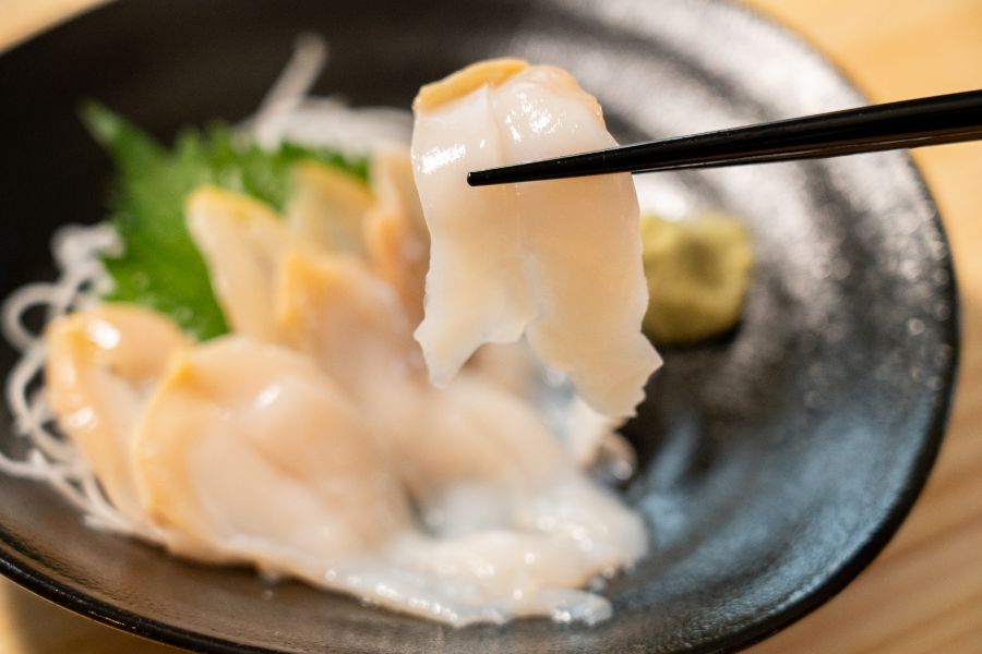 つぶ貝スライス 4枚(マイ海鮮丼用)