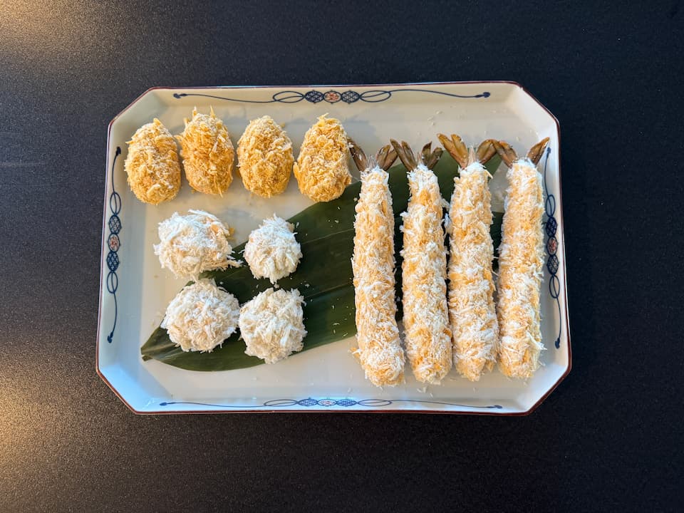 えびなうオリジナル欲張りフライセット(海老・牡蠣・ホタテ)各4個入り