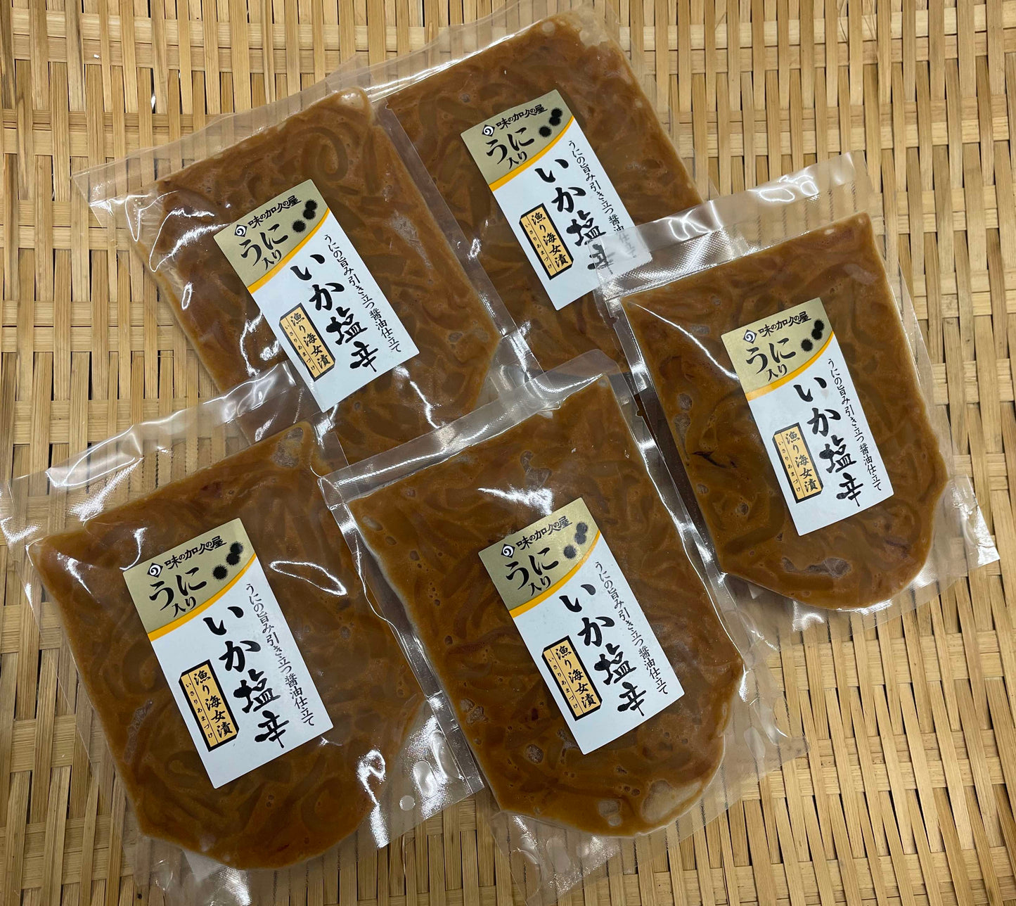 贅沢ウニ入り濃厚いか塩辛 漁り海女漬 100g