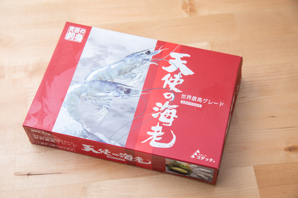 天使の海老  有頭殻付き 1kg30〜40尾(生食・加熱用)